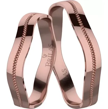 Prsten Katka Red - snubní prsteny z červeného zlata