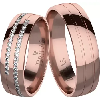 Prsten Brunella Red - snubní prsteny z červeného zlata