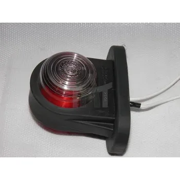 Přídavný světlomet Světlo poziční - tykadlo krátké rovné dvoubarevné na žárovku, 12/24V, 17cm kábel, WAS