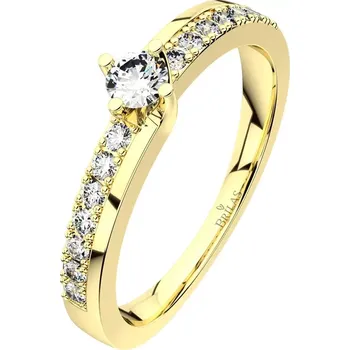 Prsten Petronela Gold - špičkový zásnubní prsten ze žlutého zlata