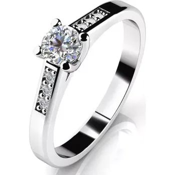 Prsten Poseidon WW Safír - zásnubní prsten z bílého zlata se safíry