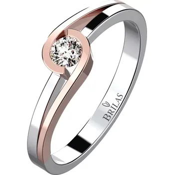 Prsten Selina Colour RW - prsten z bílého a růžového zlata