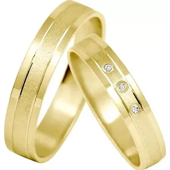 Prsten Mirela Gold - snubáčky ve žlutém zlatě