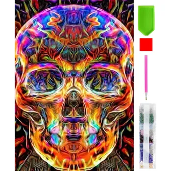 Real Home Diamantové vyšívání - vzor lebka 5D 63