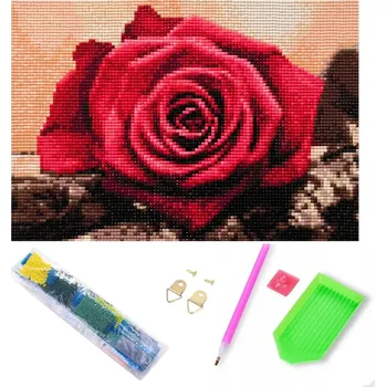 Diamantové malování Real Home Diamantová malba Set 5D Plátno Rám 20X30