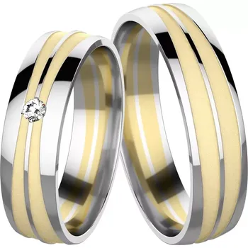 Prsten Criss Colour GW - luxusní snubní prsteny v kombinovaném zlatě