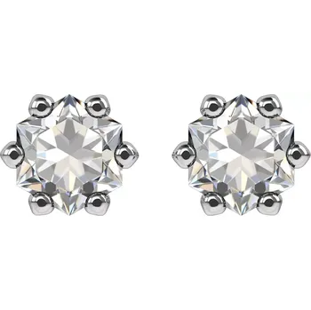 Náušnice Helena WE 3 mm - dámské náušnice z bílého zlata