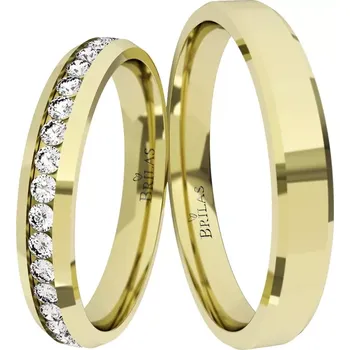 Prsten Eleganza Gold - snubní prsteny ze žlutého zlata