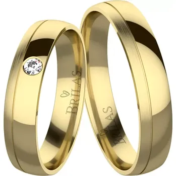 Prsten Julie Gold - snubní prsteny ze žlutého zlata