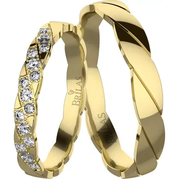 Prsten Giny Gold - snubní prsteny ze žlutého zlata