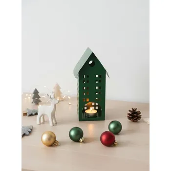 Svícen Sinsay - Svícen ve tvaru domečku - zelená - 898FQ-77X - 898FQ-77X-ONE
