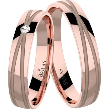 Prsten Kelys Red - snubní prsteny z růžového zlata