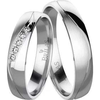 Prsten Jitra White - snubní prsteny z bílého zlata