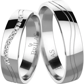 Prsten Clarissa White - snubáky z bílého zlata