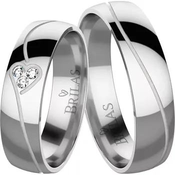 Prsten Diana White - snubní prsteny z bílého zlata