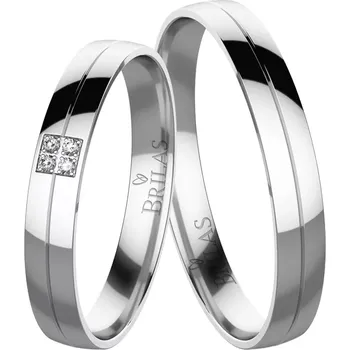 Prsten Hana White - snubní prsteny z bílého zlata