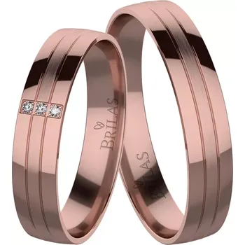 Prsten Dorotka Red - snubní prsteny z červeného zlata