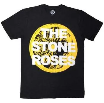 Pánské oblečení Merch The Stone Roses: The Stone Roses Unisex T-shirt: Large Lemon (charcoal Grey) (medium) M