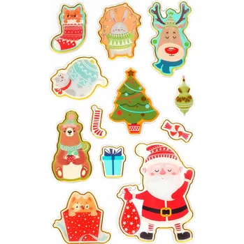 samolepka DP CRAFT Samolepky epoxidové 3D DPNK-177 Vánoce DP