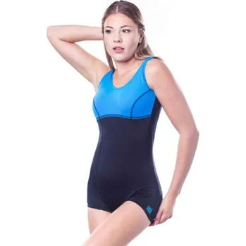 Dámské plavky Plavky 016 B1D4 černo-modré 4XL