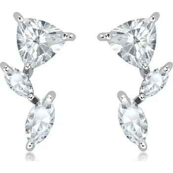 Náušnice Redones S White Topaz - stříbrné náušnice s bílým topazem