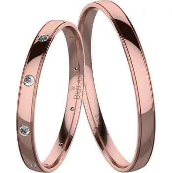 Prsten Fade Red - snubní prsteny z červeného zlata