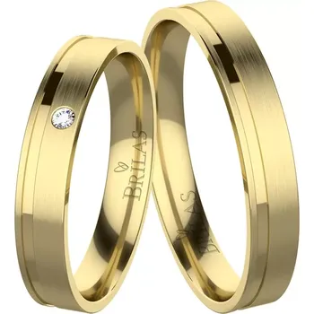 Prsten Kristen Gold - snubní prsteny ze žlutého zlata