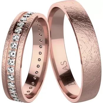 Prsten Reina Red - snubní prsteny z červeného zlata