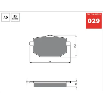 Auto-moto GOLDfren desky AD029 2H33114507