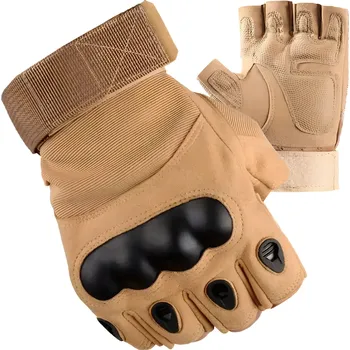 Real Home TAKTICKÉ RUKAVICE BEZ PRSTŮ VOJENSKÉ SURVIVAL XL