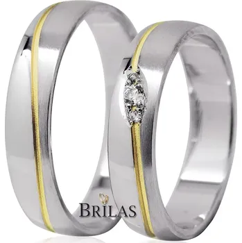 Prsten Corneliu Colour GW - snubní prsteny v kombi. zlatě