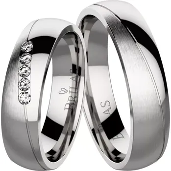 Prsten Evelyn Steel - nádherné ocelové snubní prsteny