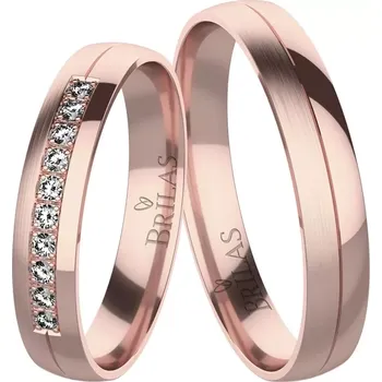 Prsten Fannia Red - snubní prsteny z červeného zlata