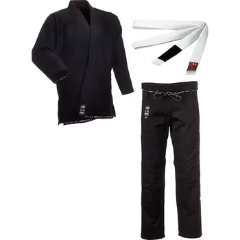 Bojový sport JU-SPORTS KIMONO JUSPORTS BJJ FORTALEZA černé včetně pásku Velikost: A4/180