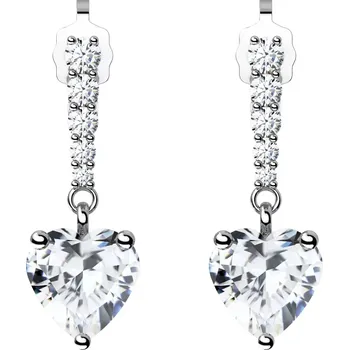 Náušnice Sike - stříbrné náušnice se zirkony