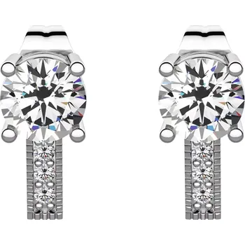 Náušnice Cedra - stříbrné náušnice se zirkony