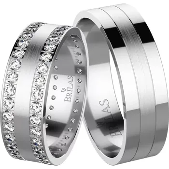 Prsten Bret White - snubní prsteny z bílého zlata