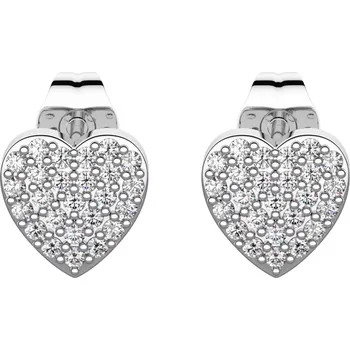 Náušnice Sandrin - stříbrné náušnice se zirkony