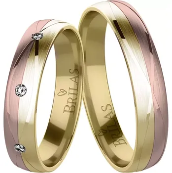 Prsten Brenda Colour RG - snubní prsteny z kombinovaného zlata