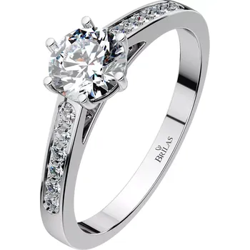 Prsten Isisi White - okázalý zásnubní prsten z bílého zlata