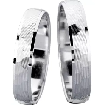 Prsten Cairo White - netypické snubní prsteny v bílém zlatě