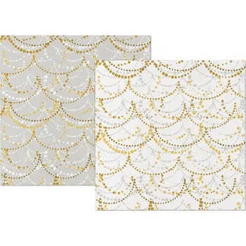 Paw Papírový ubrousek Airlaid Reverse Design Festive Garland 590036