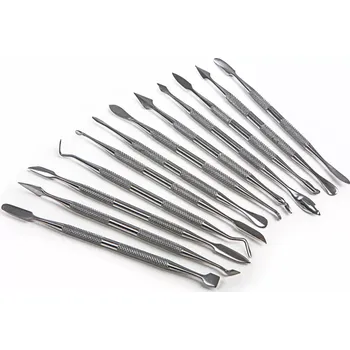 Výtvarná sada Nerezové modulární nástroje a háčky pro modelování např. z vosku a pod., sada 12 ks (TrueTech)