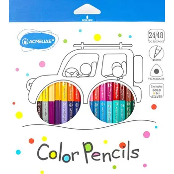 Kresba FANDY Pastelky 24/48 trojhranné Duo Acmeliae