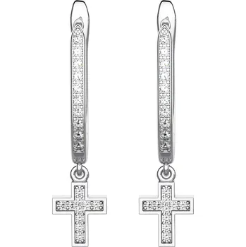 Náušnice Sakima - stříbrné náušnice se zirkony