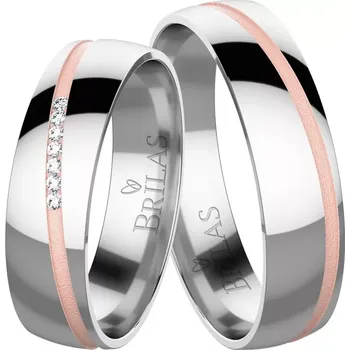 Prsten Mariangela Colour RW - snubní prsteny z kombinovaného zlata