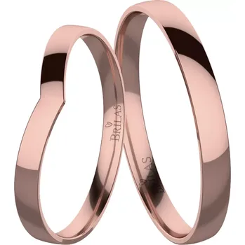 Prsten Robin Red - snubní prsteny z červeného zlata