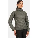 Kilpi Alberta-W tmavě zelená WL0115 dámská lehká péřová bunda PrimaLoft Down Blend - 44