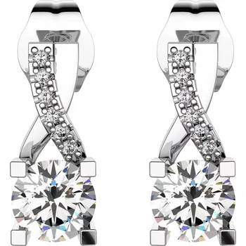 Náušnice Ronda - stříbrné náušnice se zirkony