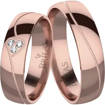 Prsten Diana Red - snubní prsteny z červeného zlata